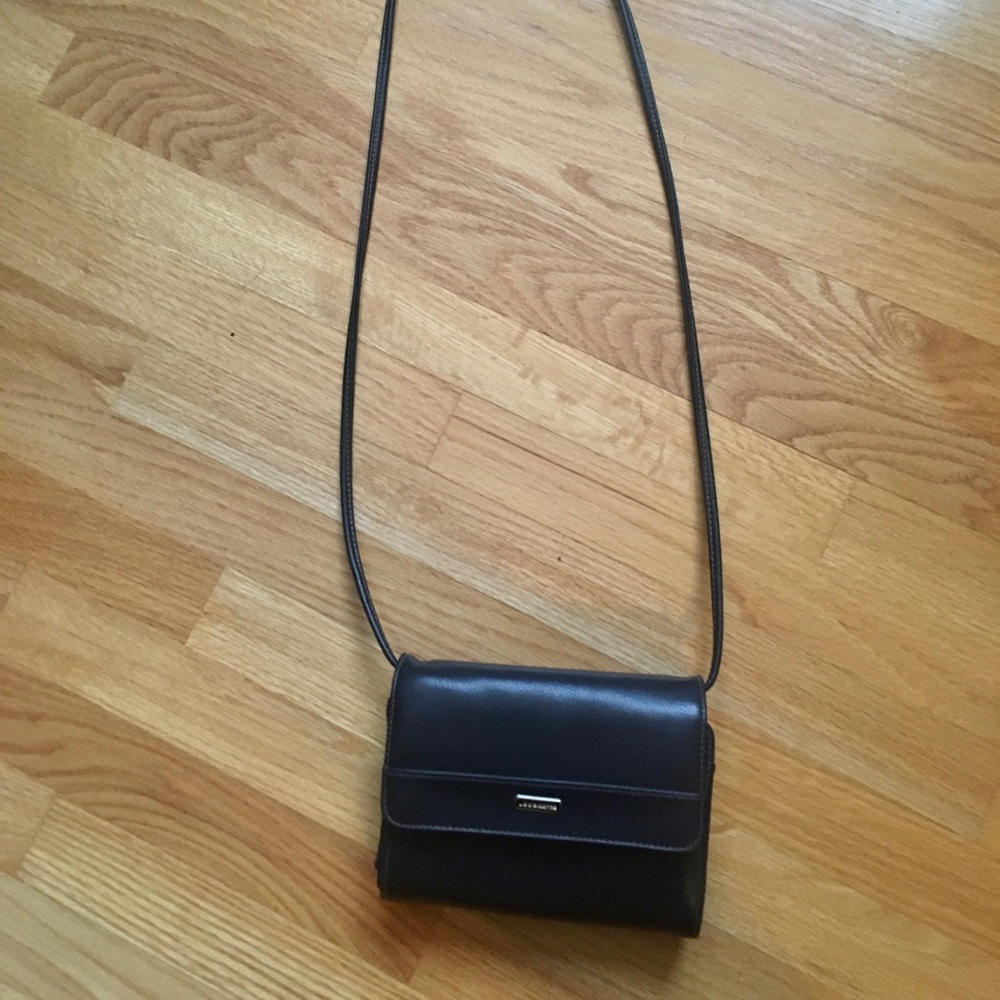 Navy Liz Claiborne Crossbody bag (and belt).